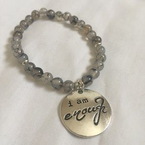 NWT handmade I Am Enough Affirmation Bracelet
